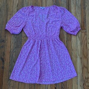 Pink floral sun dress